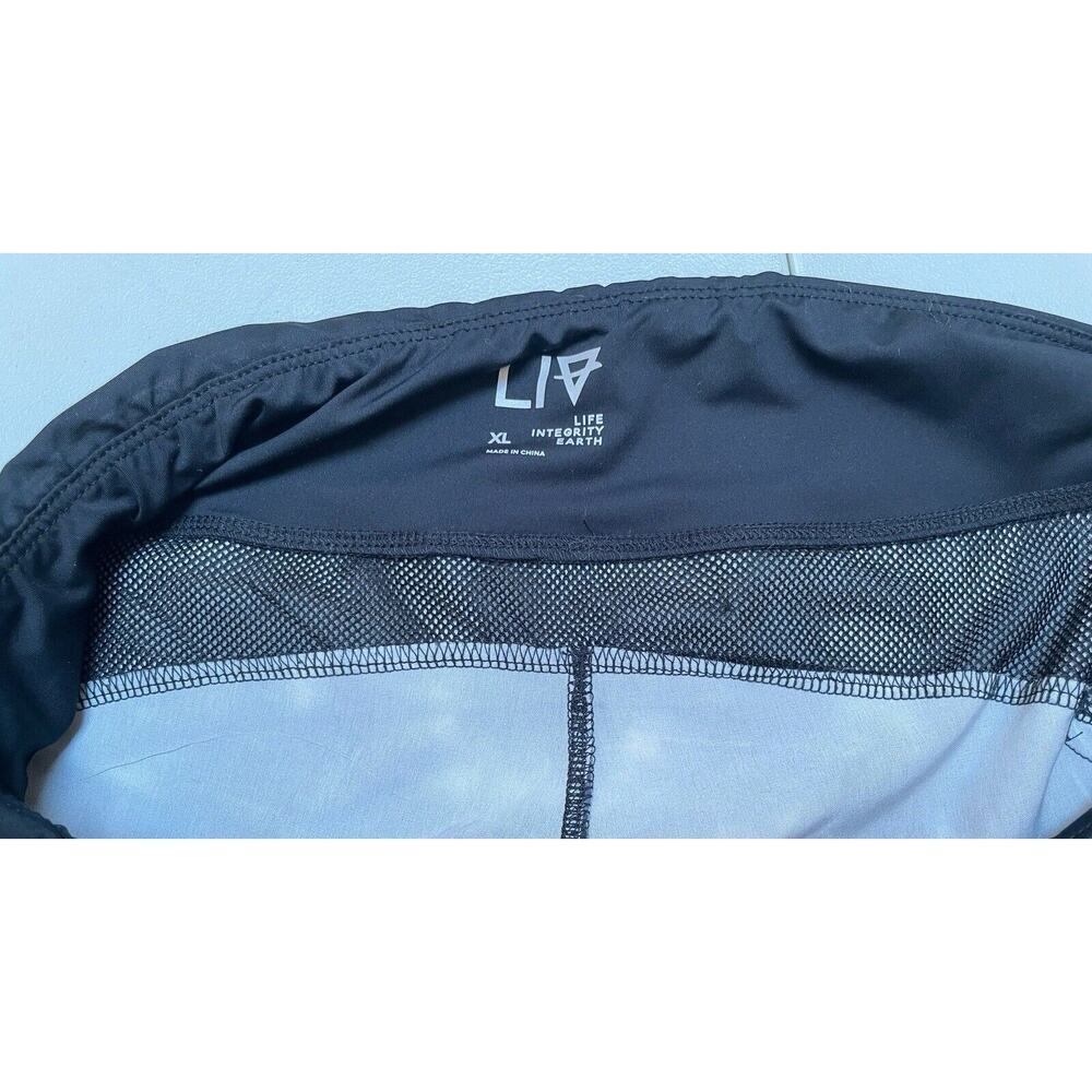 Life Integrity Earth Women's Elastic Waist Shorts in Black Gray Size XL NWOT - Picture 4 of 7